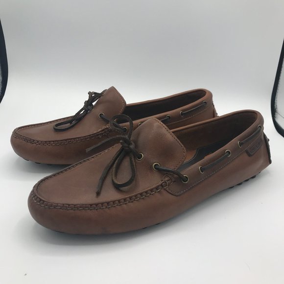 Cole Haan Air Grant Papaya Brown Driving Moccasin - Picture 3 of 7
